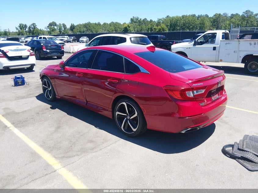 Vin: 1hgcv1f37ka075279, lot: 45743319, honda accord sport 20193