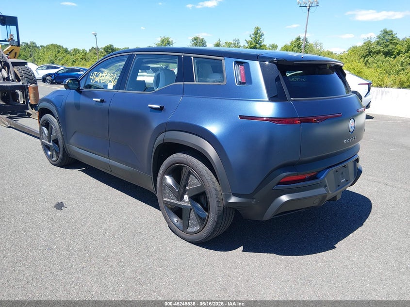 Vin: vcf1zbu26pg004279, lot: 45743339, fisker ocean one 20233