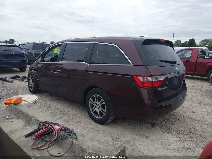 Vin: 5fnrl5h62db087797, lot: 45743415, honda odyssey ex-l 20133