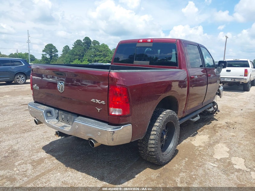 Vin: 3c6rr7lt8hg738736, lot: 45743422, ram 1500 big horn  4x4 5'7 box 20174