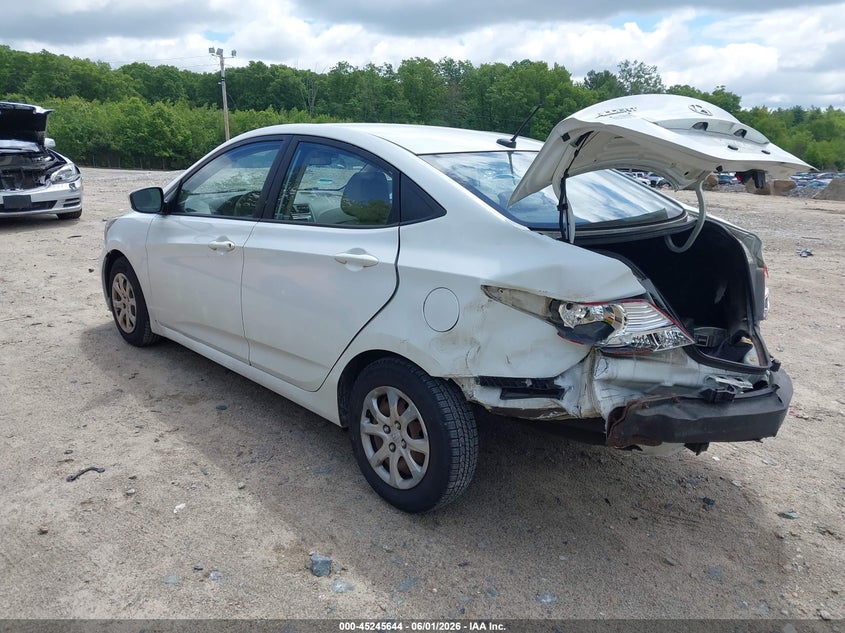 Vin: kmhct4ae5du507072, lot: 45743447, hyundai accent gls 20133