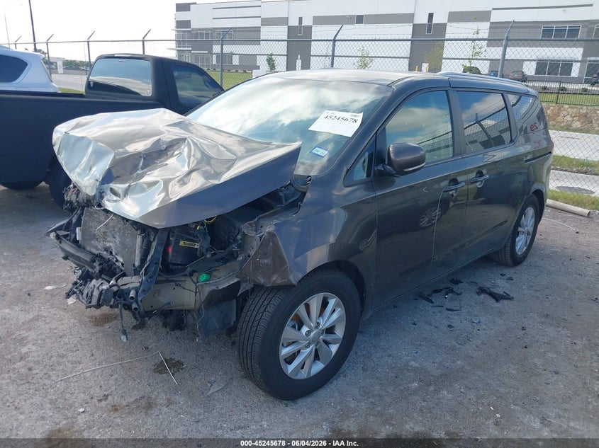 Vin: kndmb5c1xh6322795, lot: 45743481, kia sedona lx 20172