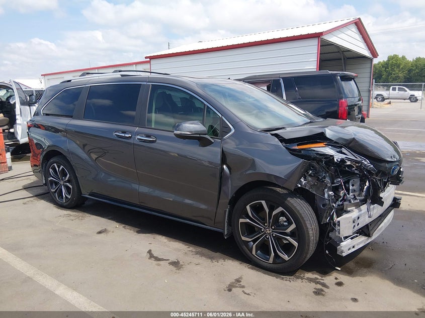 Vin: 5tderkec5ss239313, lot: 45743514, toyota sienna platinum 2025 img_1