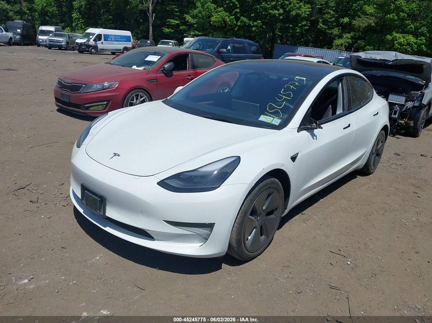Vin: 5yj3e1ea8pf548488, lot: 45743577, tesla model 3 rear-wheel drive 20232
