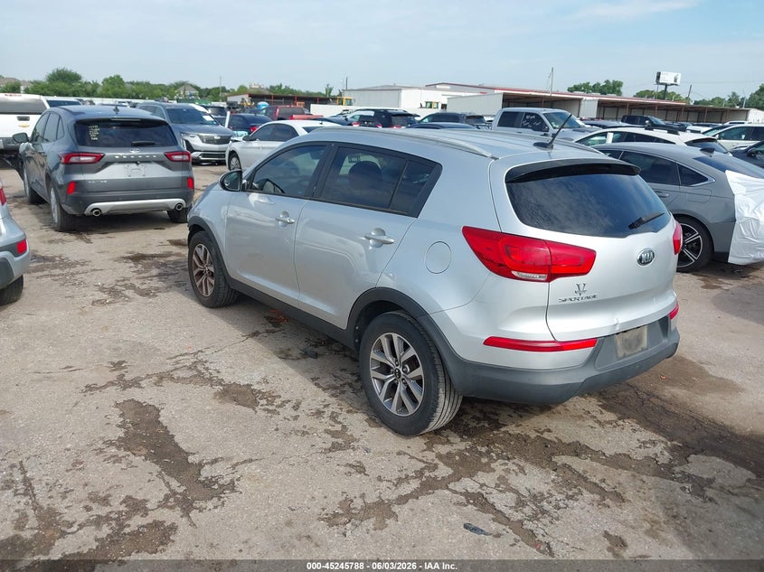 Vin: kndpb3ac5g7830543, lot: 45743591, kia sportage lx 20163