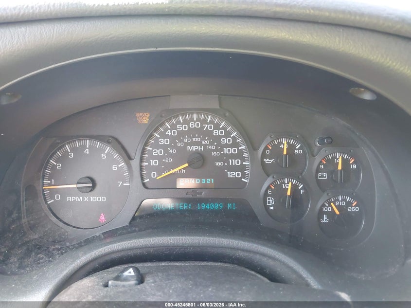 2002 Chevrolet Trailblazer Ltz VIN: 1GNDT13S522394556 Lot: 45245801