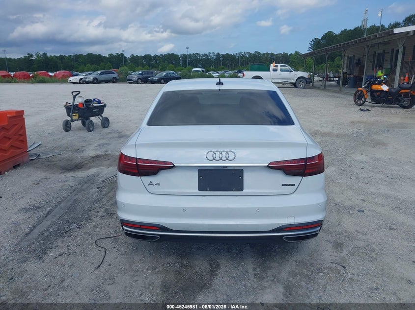 2022 Audi A4 Premium Plus 45 Tfsi S Line Quattro S Tronic VIN: WAUEAAF40NN008576 Lot: 45245981