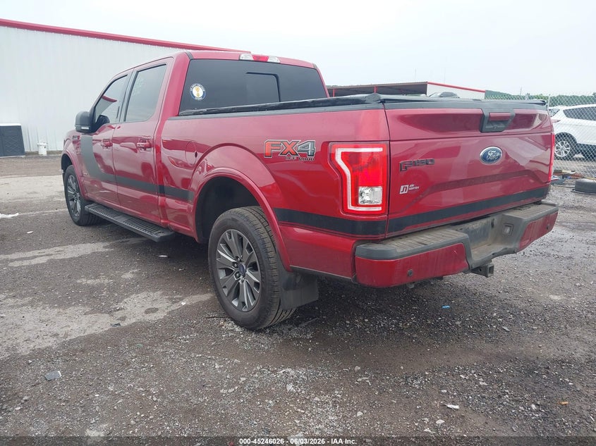 Vin: 1ftfw1eg3hfc87797, lot: 45743829, ford f-150 xlt 20173