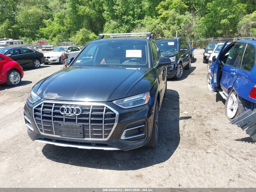 Vin: wa1baafy2m2024488, lot: 45743916, audi q5 premium plus 45 tfsi quattro s tronic 20212