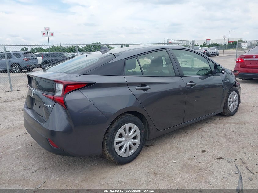 2021 TOYOTA PRIUS auction photo 4