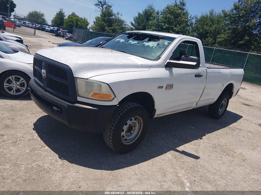 2012 Ram 2500 5.7 Ram St white Lot 111045246137 Vin 3C6LD5AT8CG170265