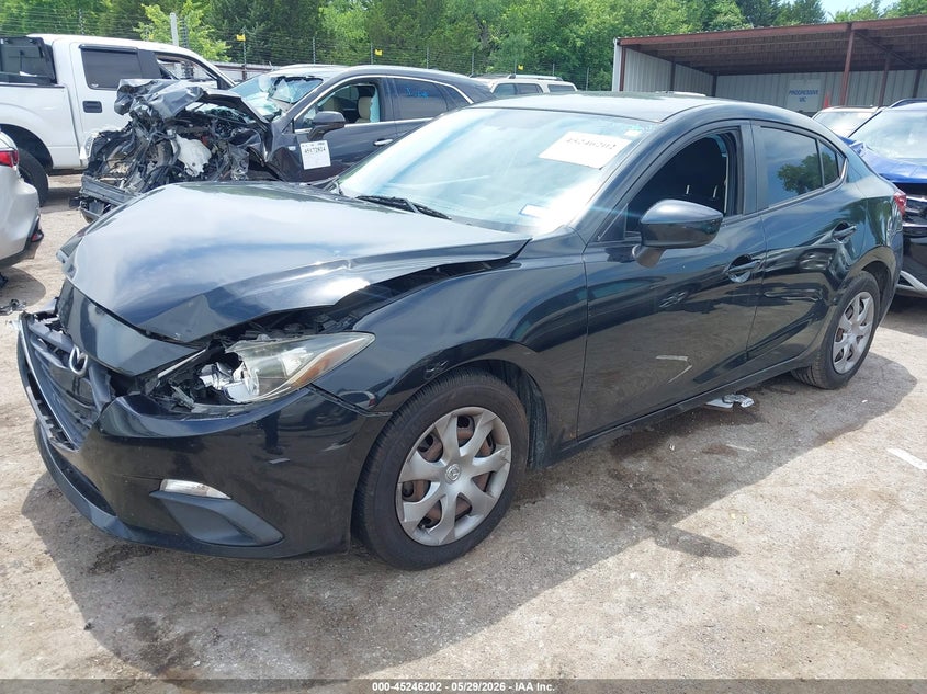 Vin: jm1bm1u72e1183459, lot: 45744005, mazda mazda3 i sport 20142