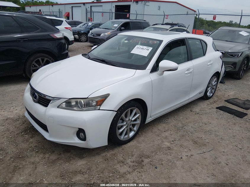 Vin: jthkd5bhxb2027726, lot: 45744041, lexus ct 200h premium 20112