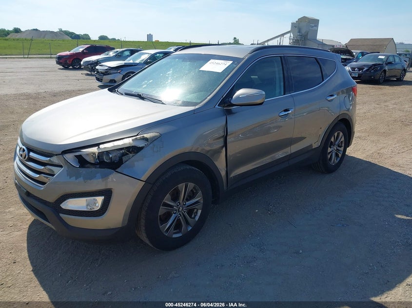 Vin: 5xyzu3lbxdg057381, lot: 45744077, hyundai santa fe sport 20132