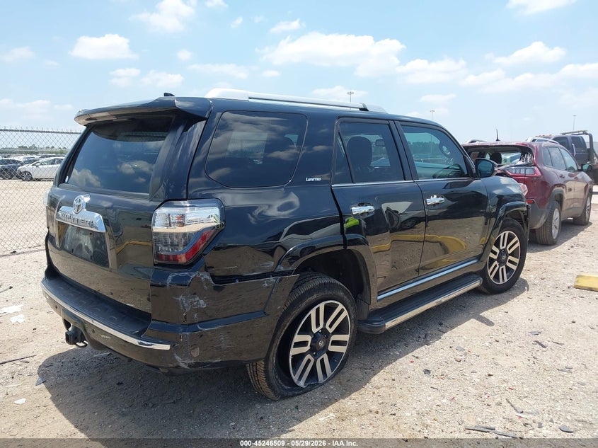 Vin: jtebu5jr7g5314163, lot: 45744312, toyota 4runner limited 20164