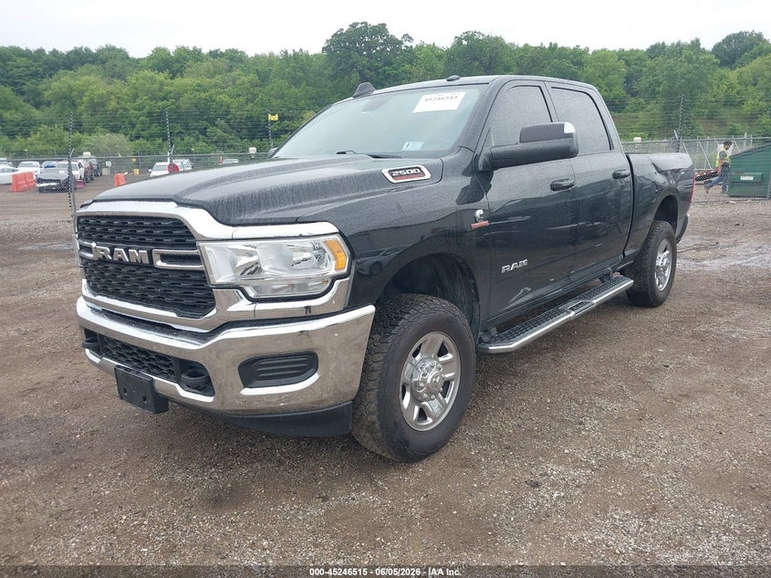 Vin: 3c6ur5dlxng436387, lot: 45744318, ram 2500 big horn  4x4 6'4 box 20222