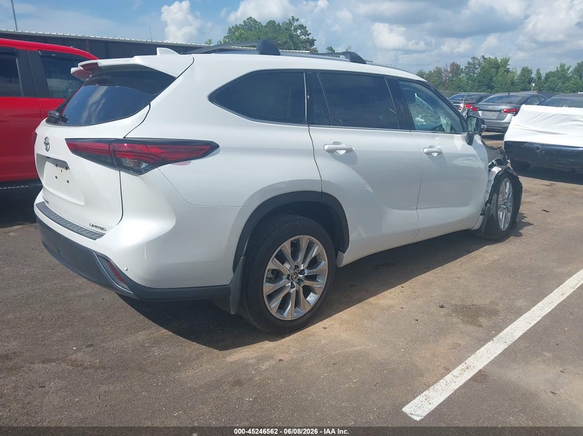 Vin: 5tdkdrah7ps009176, lot: 45744365, toyota highlander limited 20234
