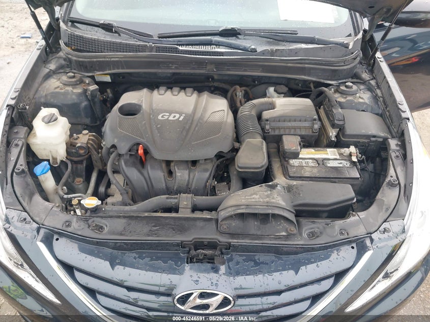 2012 Hyundai Sonata 2.4 Gls blue Lot 111045246591 Vin 5NPEB4AC1CH355685