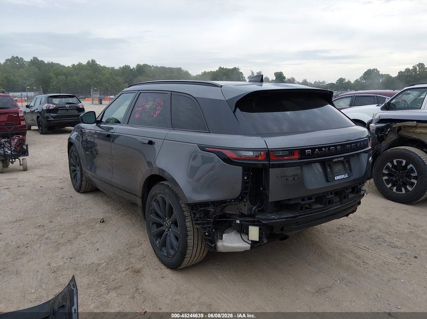 Vin: salyl2rvxja746559, lot: 45744442, land rover range rover velar p380 se r-dynamic 20183
