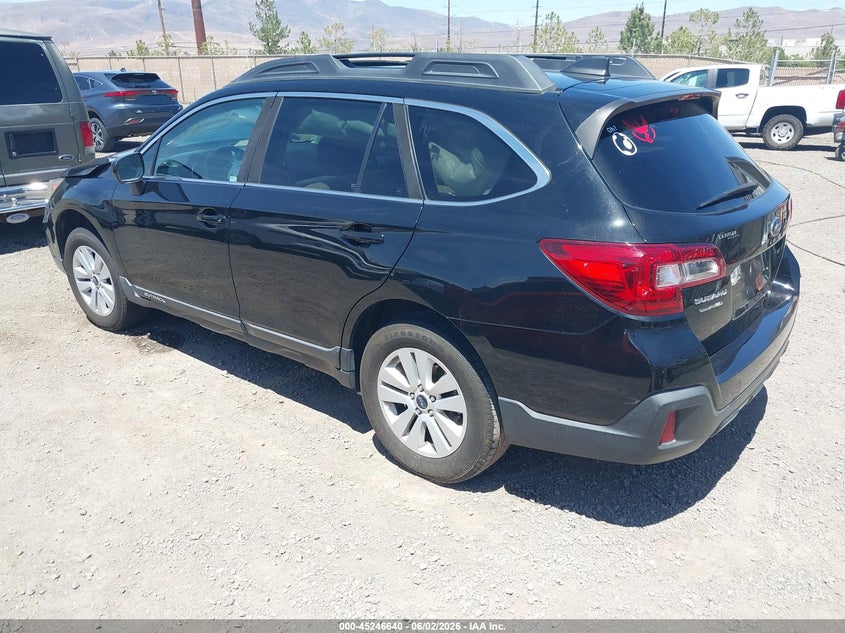 Vin: 4s4bsadc8j3372856, lot: 45744443, subaru outback 2.5i premium 20183