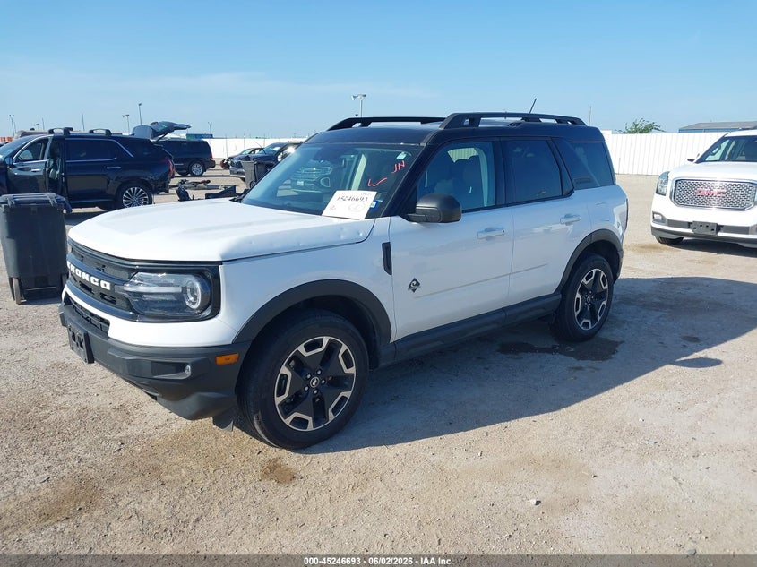 Vin: 3fmcr9c62rrf40160, lot: 45744496, ford bronco sport outer banks 20242