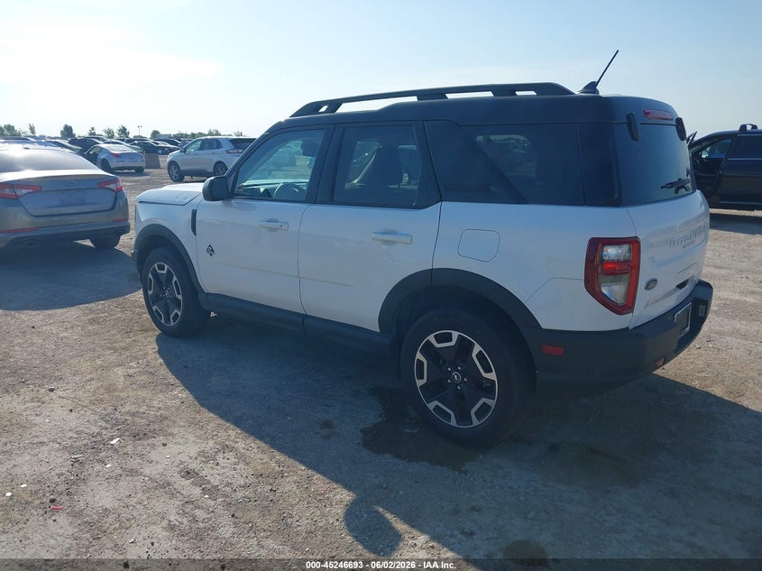 Vin: 3fmcr9c62rrf40160, lot: 45744496, ford bronco sport outer banks 20243