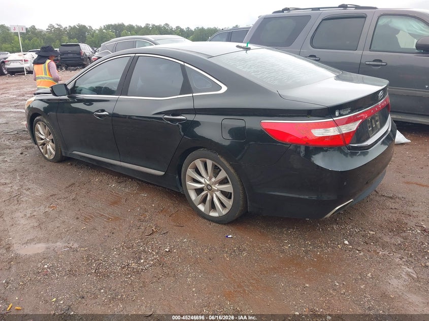 Vin: kmhfh4jg3ga529562, lot: 45744499, hyundai azera limited 20163