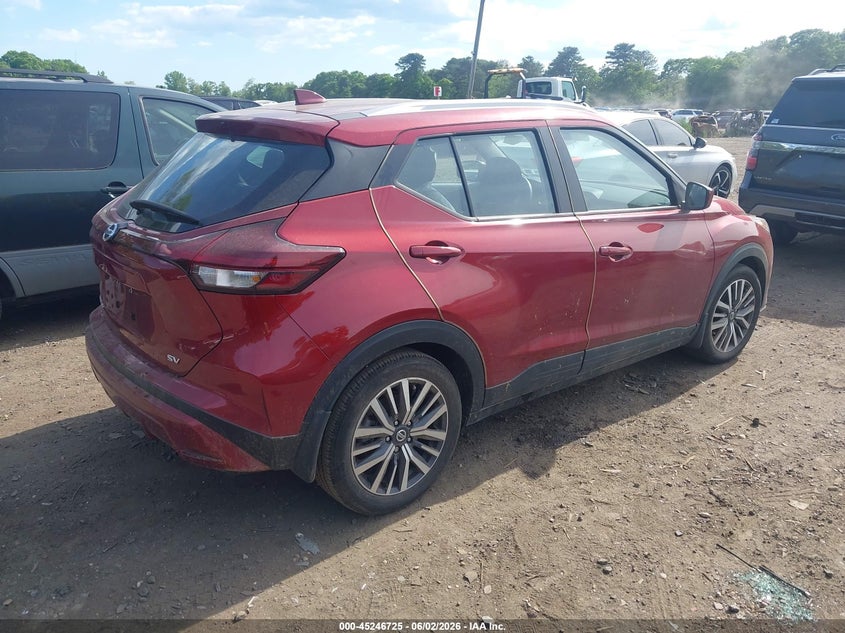 Vin: 3n1cp5cv2ml526669, lot: 45744528, nissan kicks sv xtronic cvt 20214