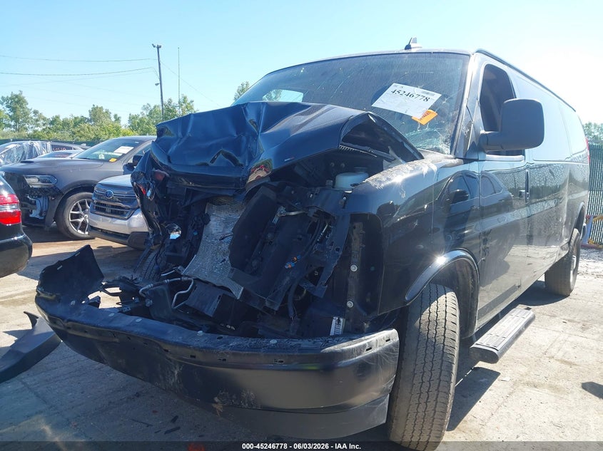 Vin: 1gczghf72p1259096, lot: 45744581, chevrolet express cargo rwd 3500 extended wheelbase wt 20232