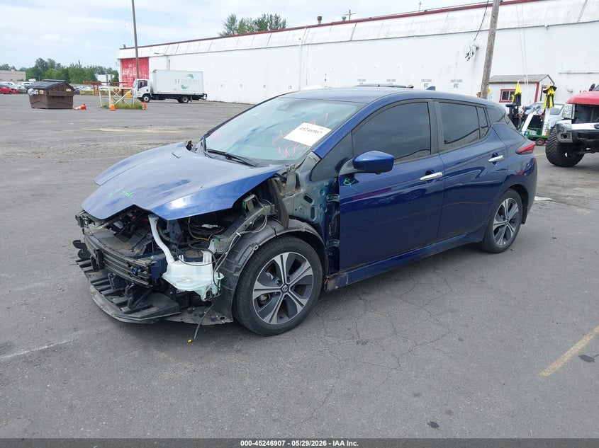 Vin: 1n4az1cp9lc308978, lot: 45744710, nissan leaf sv 40 kwh 20202