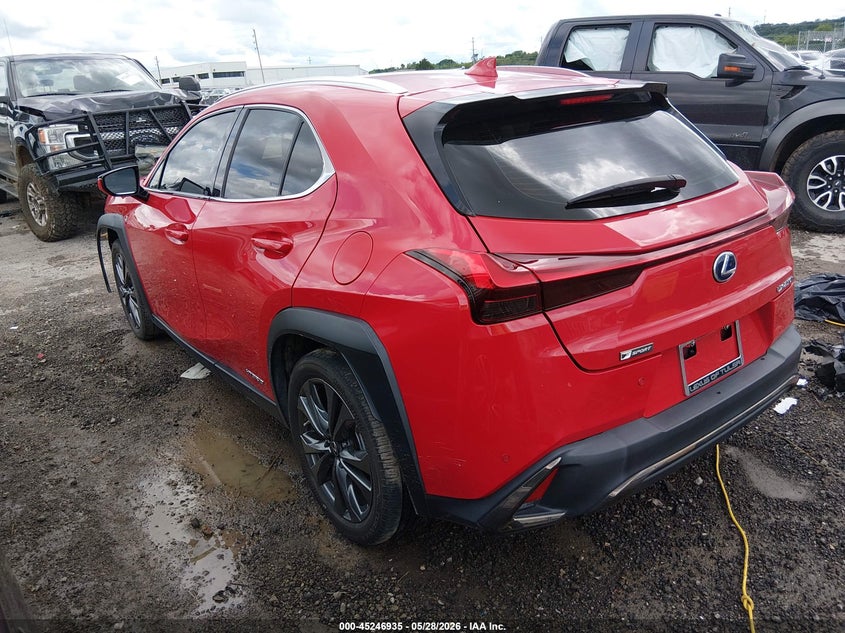 Vin: jthr9jbh9m2041872, lot: 45744738, lexus ux 250h f sport 20213