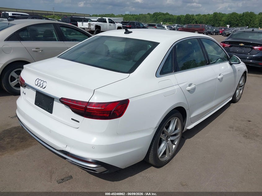 Vin: waueaaf44nn014543, lot: 45744765, audi a4 premium plus 45 tfsi s line quattro s tronic 20224