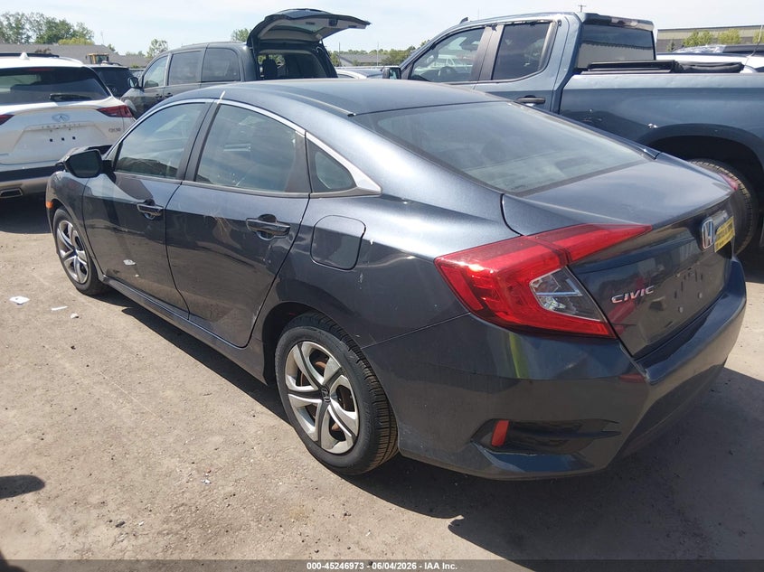 Vin: 2hgfc2f5xgh528409, lot: 45744776, honda civic lx 20163