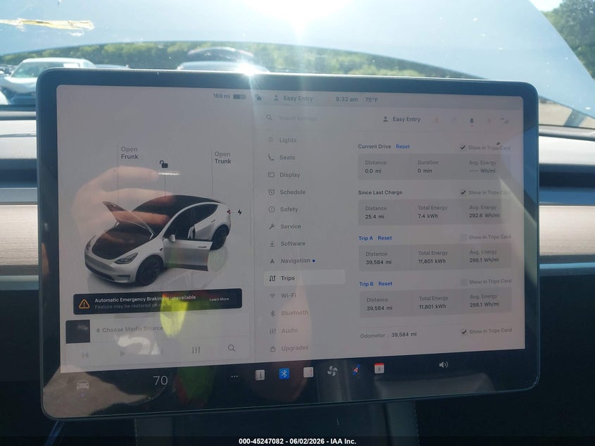 2023 Tesla Model Y Awd/Long Range Dual Motor All-Wheel Drive VIN: 7SAYGDEE0PF593609 Lot: 45247082