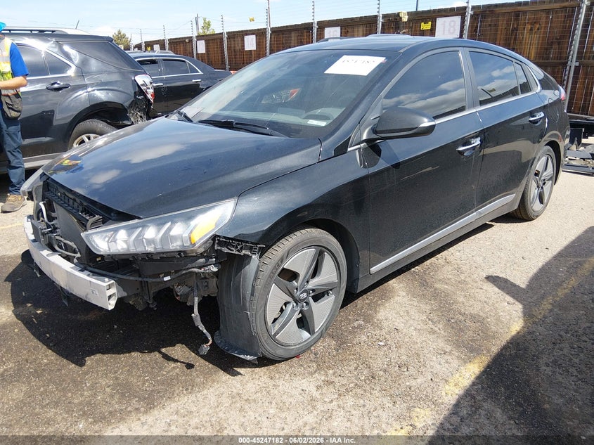 Vin: kmhc05lc8mu259572, lot: 45744985, hyundai ioniq hybrid limited 20212