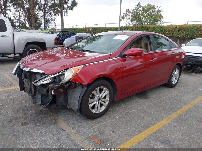 2012 Hyundai Sonata 2.4 Gls red Lot 111045247203 Vin 5NPEB4AC6CH338980