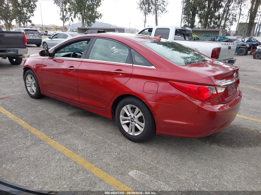2012 Hyundai Sonata 2.4 Gls red Lot 111045247203 Vin 5NPEB4AC6CH338980