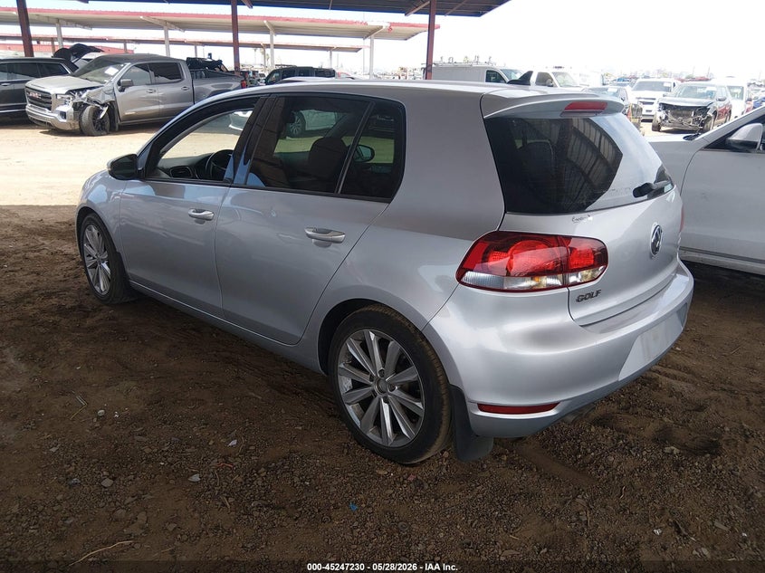 Vin: wvwnm7aj6dw125405, lot: 45745033, volkswagen golf 2.0l tdi 4-door 20133