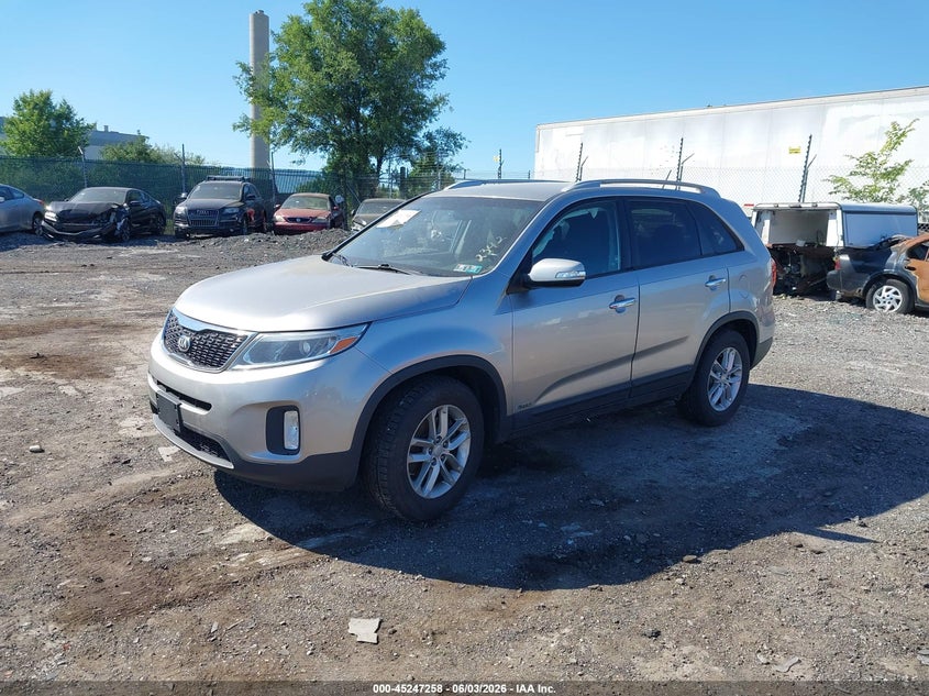 Vin: 5xyktda68eg482342, lot: 45745061, kia sorento lx 20142