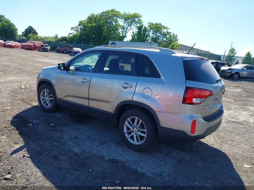 Vin: 5xyktda68eg482342, lot: 45745061, kia sorento lx 20143