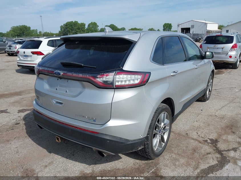 Vin: 2fmpk4k97fbc12117, lot: 45745135, ford edge titanium 20154