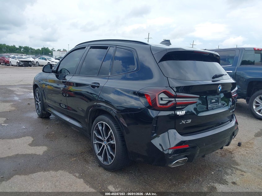 Vin: 5ux43dp07n9m35668, lot: 45745156, bmw x3 sdrive30i 20223