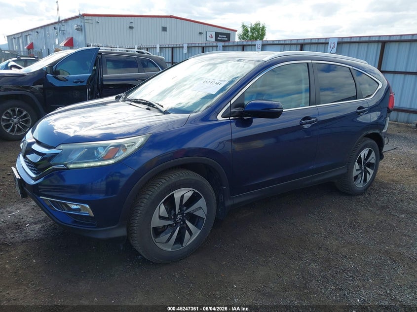 Vin: 5j6rm4h93fl055307, lot: 45745164, honda cr-v touring 20152