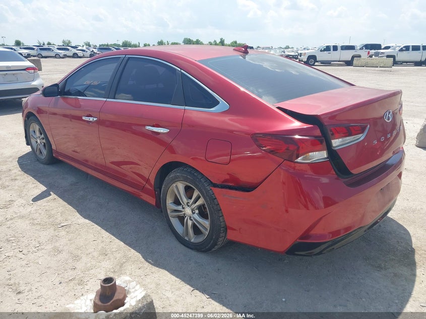 Vin: 5npe34af8jh595952, lot: 45745202, hyundai sonata sel 20183