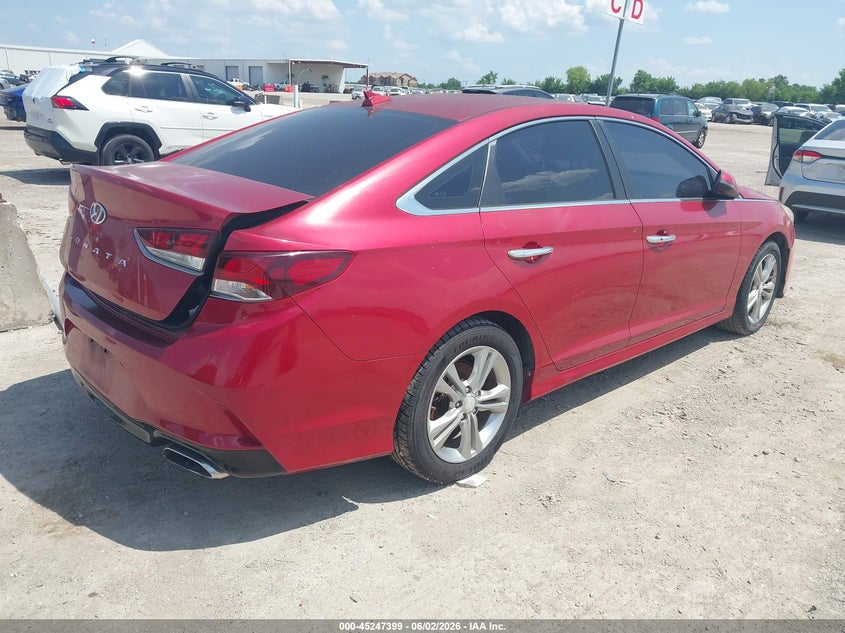 Vin: 5npe34af8jh595952, lot: 45745202, hyundai sonata sel 20184