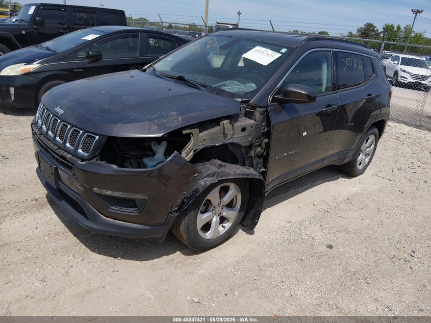 Vin: 3c4njcbb6jt377018, lot: 45745224, jeep compass latitude fwd 20182