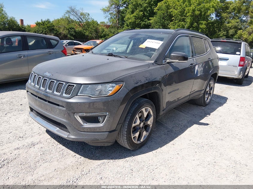Vin: 3c4njdcbxkt661323, lot: 45745321, jeep compass limited 4x4 20192