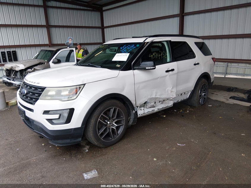 Vin: 1fm5k8gt7ggc86151, lot: 45745332, ford explorer sport 20162