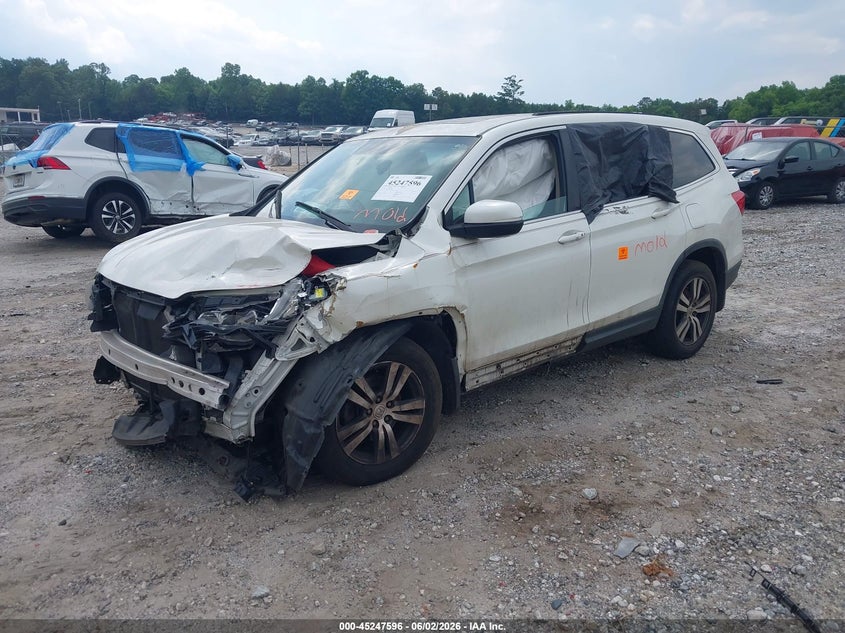 Vin: 5fnyf5h52gb036928, lot: 45745399, honda pilot ex-l 20162