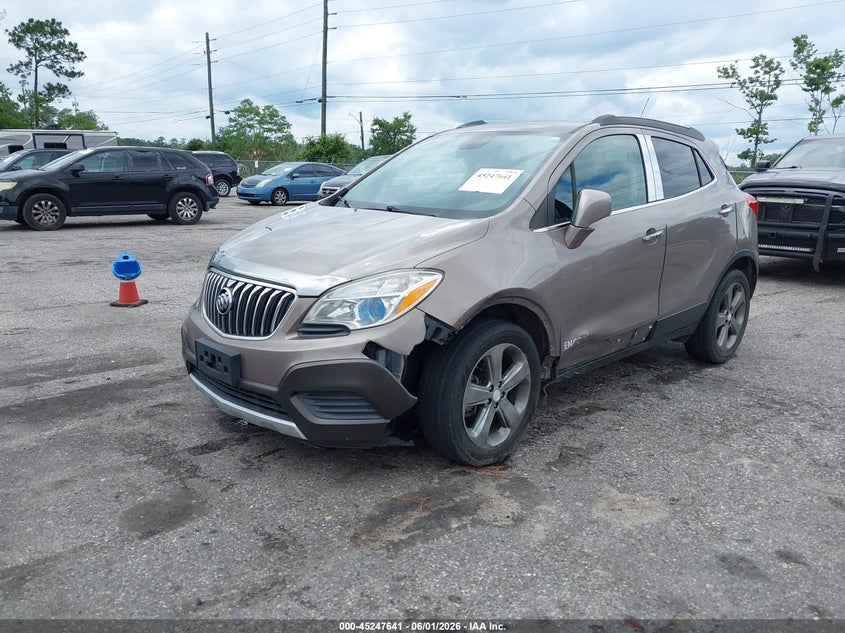 Vin: kl4cjasb0db198002, lot: 45745444, buick encore 20132